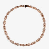 Iced Infinity Thorn Chain - Roze