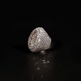Emerald Oval Ring (White Gold)