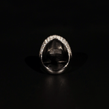 Emerald Oval Ring (White Gold)