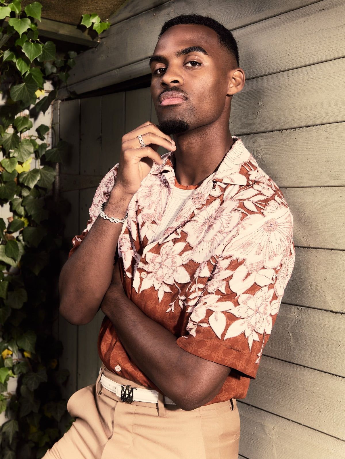 Ryan Gravenberch Wears Infinity Thorn Jewellery in Photoshoot