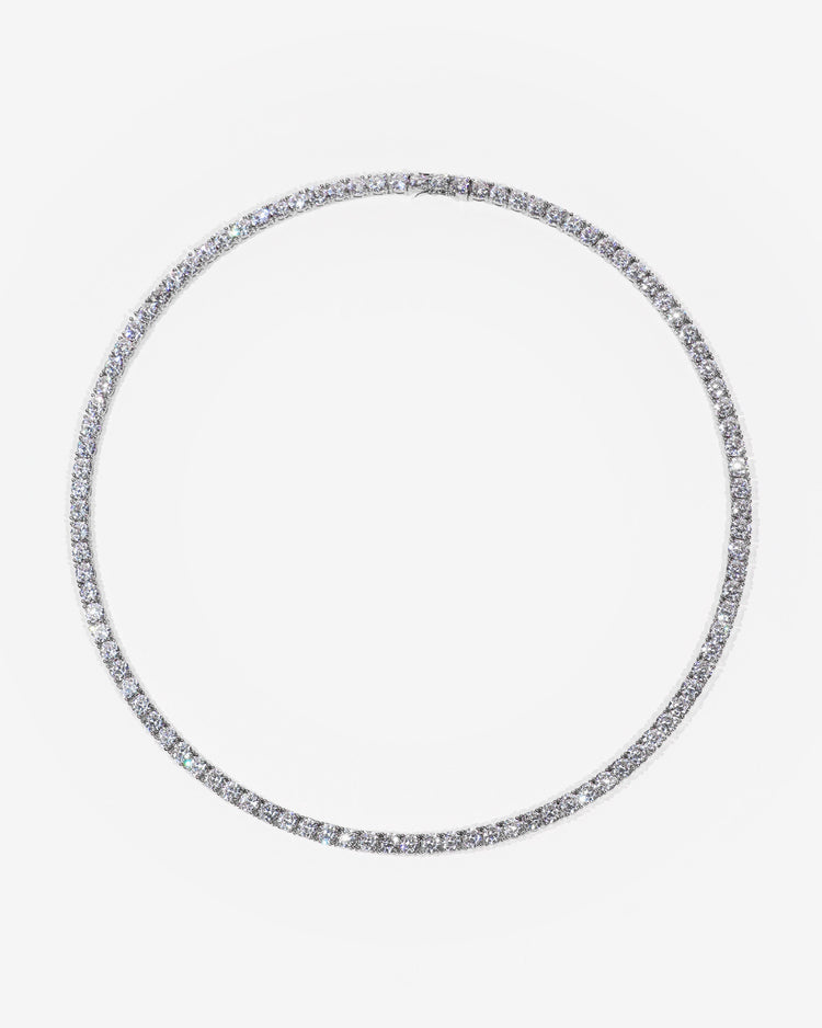 Diamond Tennis Chain | colour:white | Product view