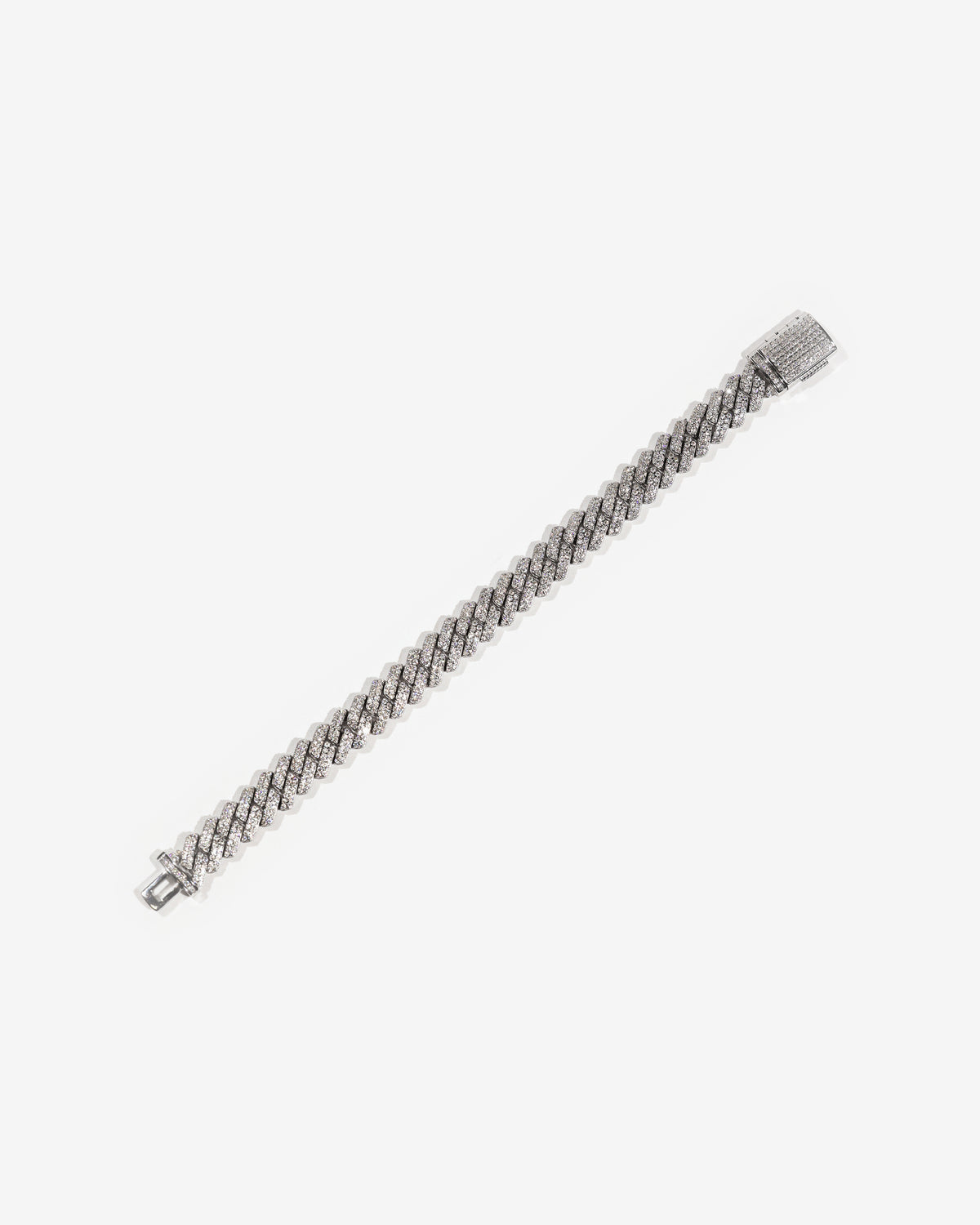 8mm Prong Cuban Diamond Bracelet — product detail