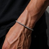 4 mm tennisarmband (witgoud)