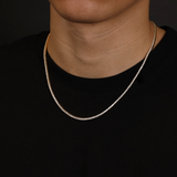 Micro Tennis ketting (goud)