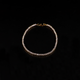 Micro Tennis Armband (Goud)
