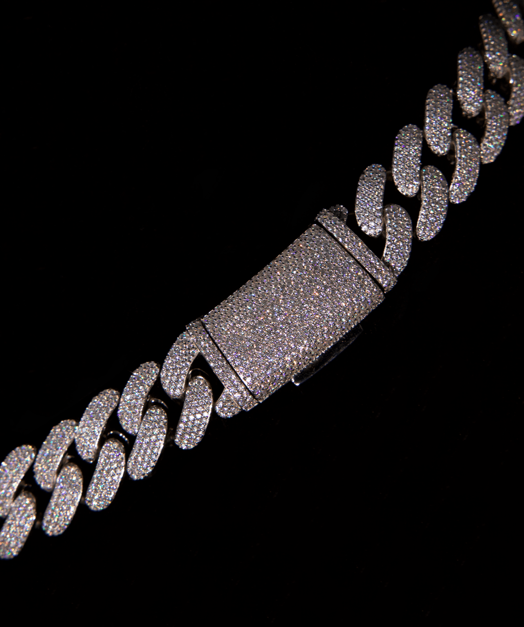 White Silver Chain, 18mm Miami Cuban Link Chain (Silver)