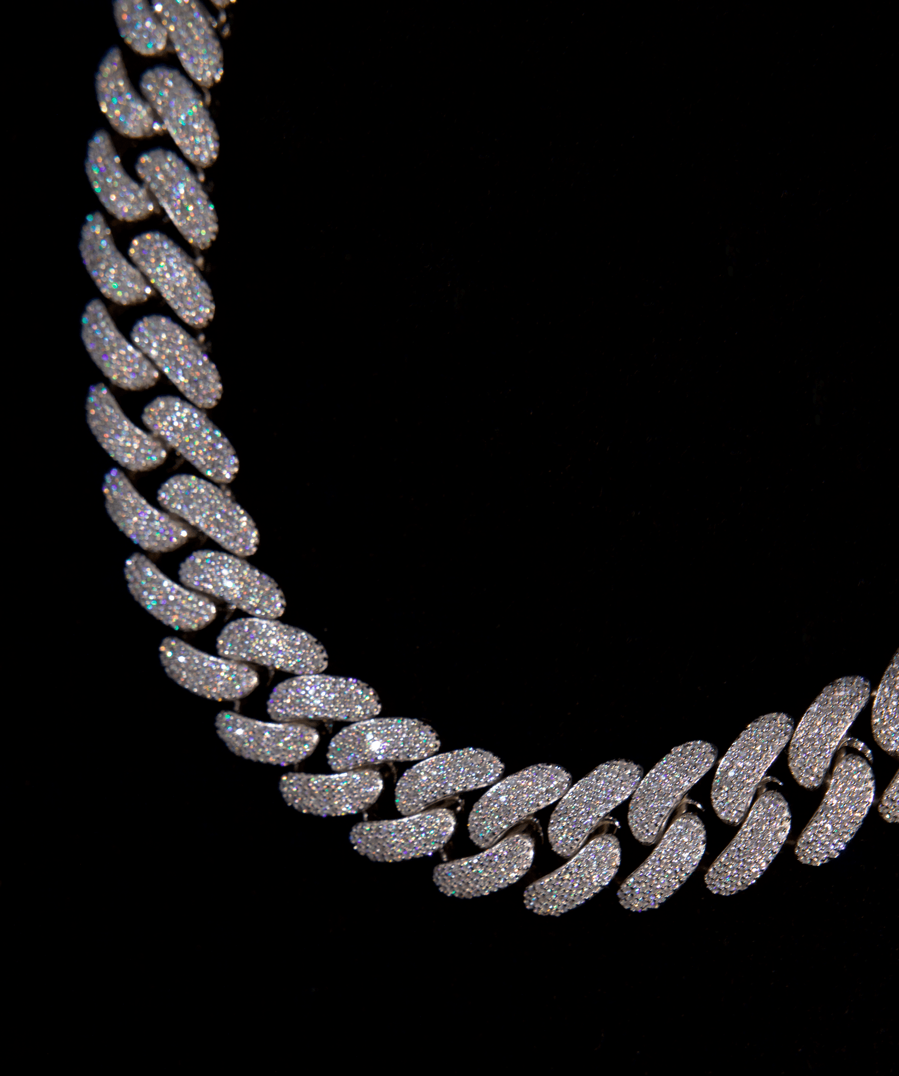 White Silver Chain, 18mm Miami Cuban Link Chain (Silver)
