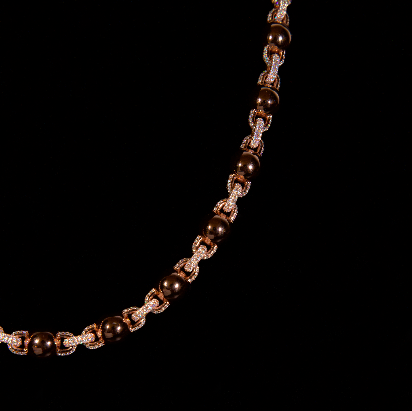 Half Set Ball Chain (Rose Gold)