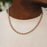 6mm Rope Chain (Rose Gold)