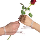 3 mm tennisarmband in roségoud