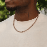 6mm Rope Chain (Rose Gold)