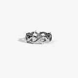 Infinity Torn Ring - Hvid