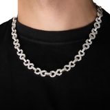 Infinity Link Ketting (Wit Goud)