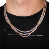 3 mm tennisketting in roségoud