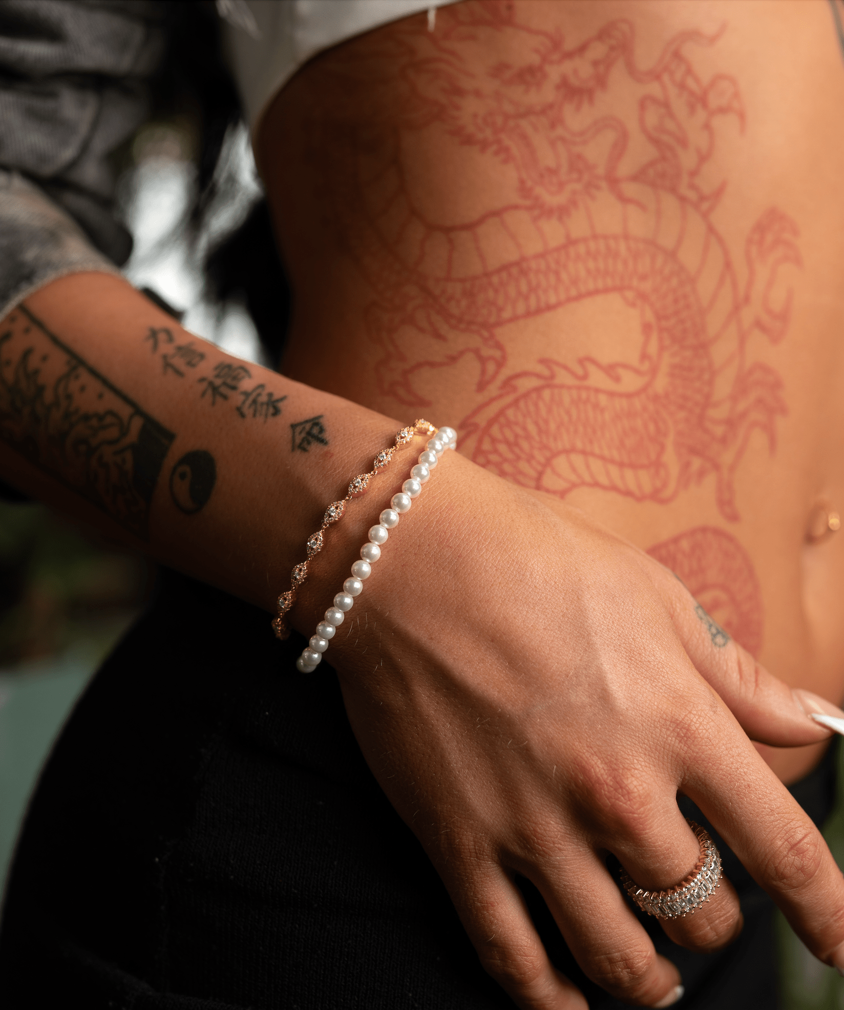 Gold Evil Eye Bracelet, 3mm Evil Eye Bracelet (Gold)