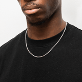 3mm Rope Chain in White Gold