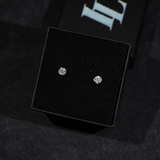 Solitaire oorbellen (goud)