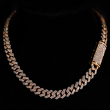 12 mm Cubaanse schakelketting met pootjes (goud)