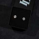 Solitaire oorbellen (goud)