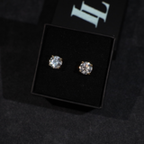 Solitaire oorbellen (goud)