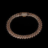 8 mm Cubaanse schakelarmband (roségoud)