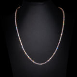 3 mm tennisketting in roségoud