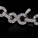 Infinity Link Armband (Wit Goud)