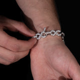 Infinity Link Armband (Wit Goud)