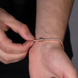 Micro Tennisarmband in roségoud
