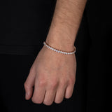 4 mm tennisarmband in roségoud