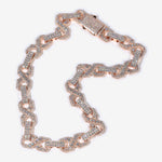 16mm Infinity Link Diamond Chain in rose gold — product detail