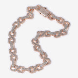 16mm Infinity Link Diamond Chain in rose gold — product detail