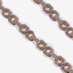 16mm Infinity Link Diamond Chain in rose gold — product detail