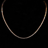 Micro Tennis ketting (goud)