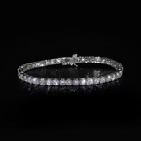 4 mm tennisarmband (witgoud)