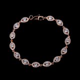 6mm Eye Bracelet in Rose Gold