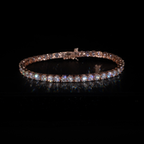 4 mm tennisarmband in roségoud