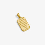 Ayat al-Kursi Pendant — Yellow Gold view 1 | colour:yellow