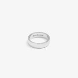 Classic Band Ring — White Gold studio view | colour:white