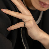 Classic Band Ring — White Gold alternate view | colour:white