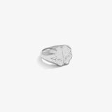 Clover Ring — White Gold view 1 | colour:white
