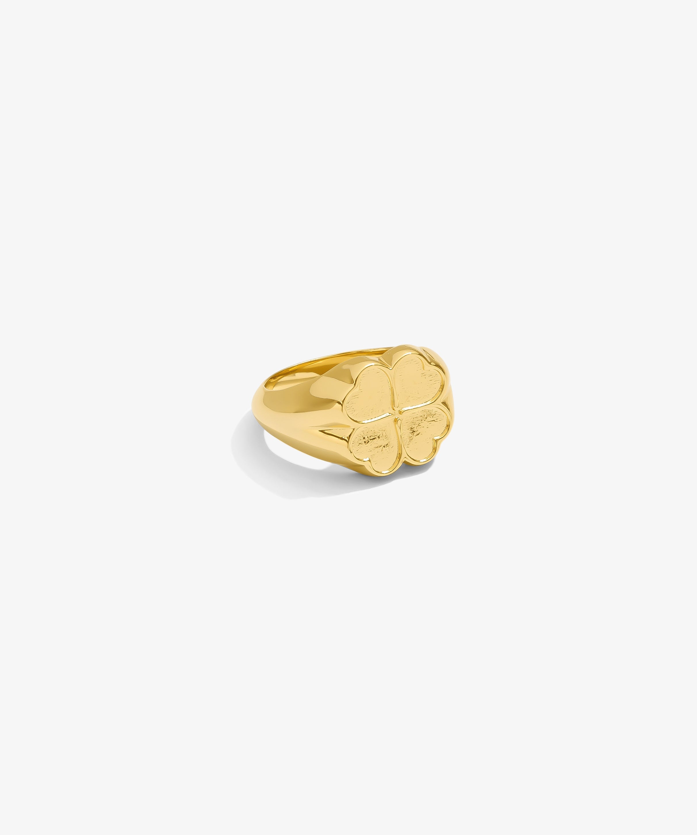 Clover Ring — Yellow Gold view 1 | colour:yellow