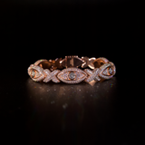 Oog Cubaanse armband (roségoud)