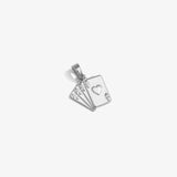 Four Aces Pendant - White