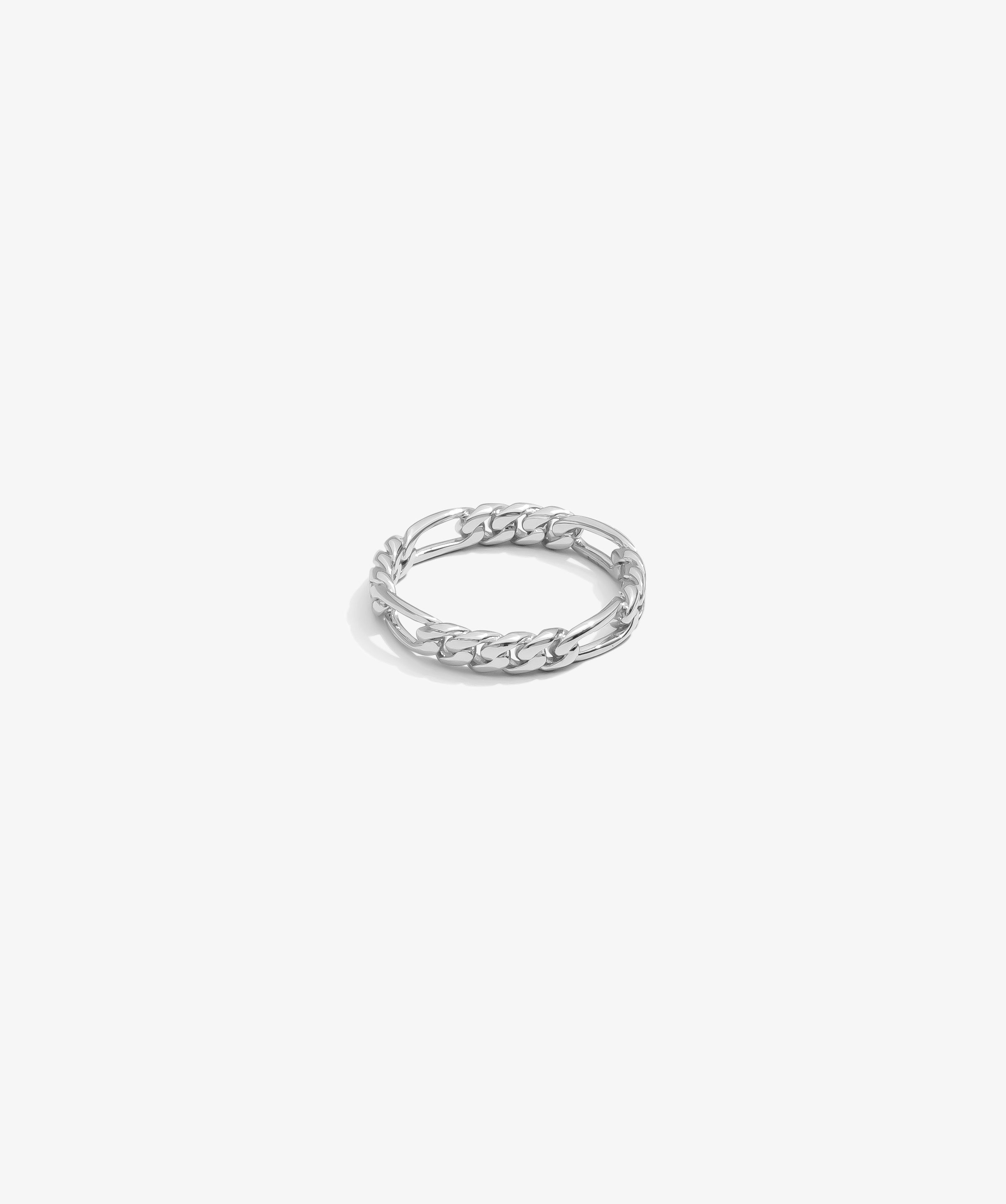 Figaro Ring — White Gold view 1 | colour:white