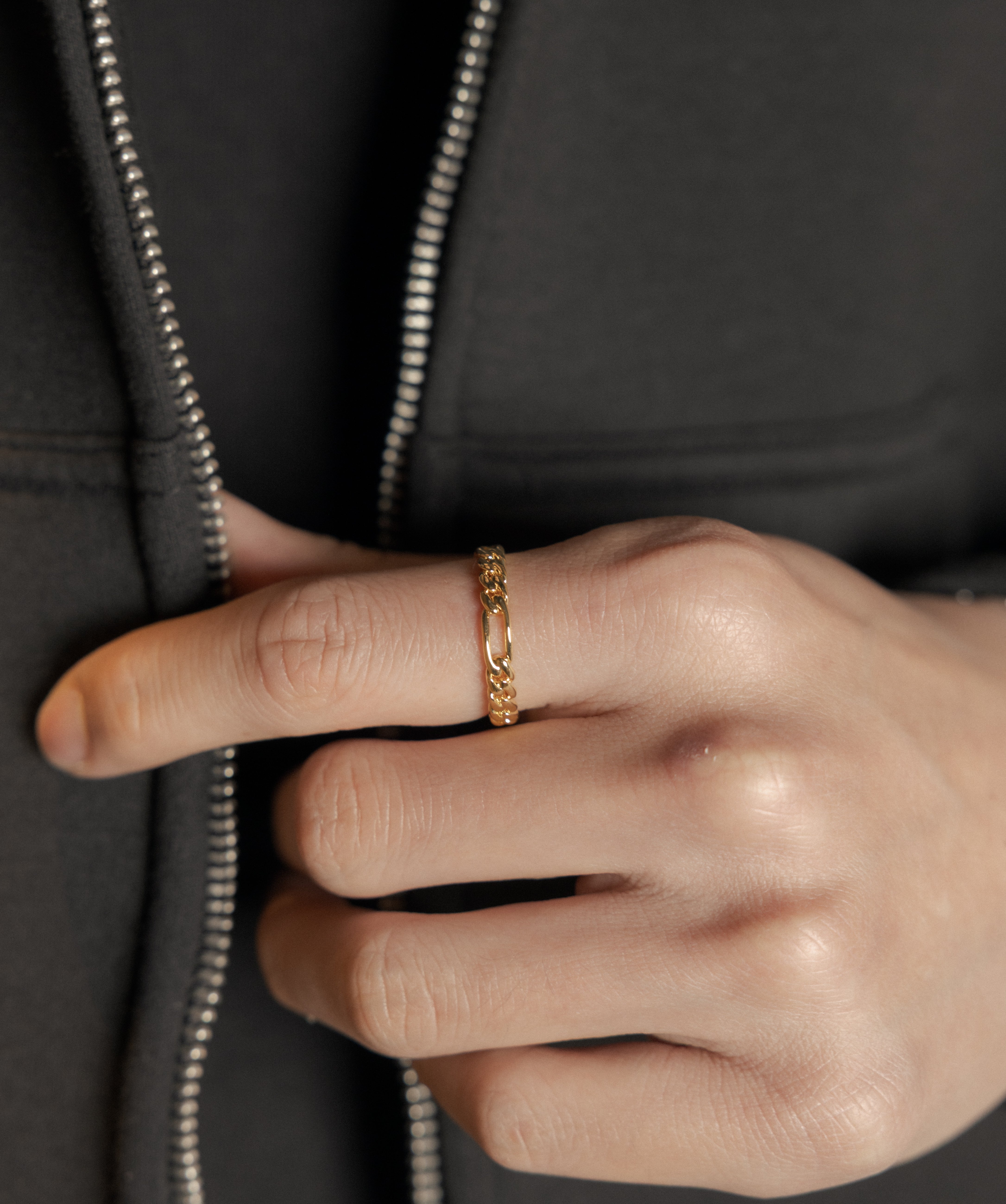Figaro Ring — Yellow Gold view 2 | colour:yellow