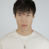 Floral Pendant — White Gold view 2 | colour:white