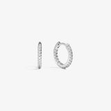 Hoop Earrings — White Gold view 1 | colour:white