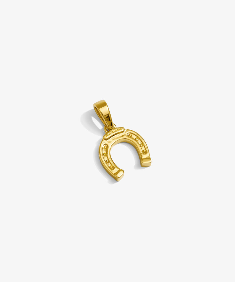 Horseshoe Pendant — Yellow Gold view 1 | colour:yellow