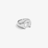 Horseshoe Ring — White Gold view 1 | colour:white
